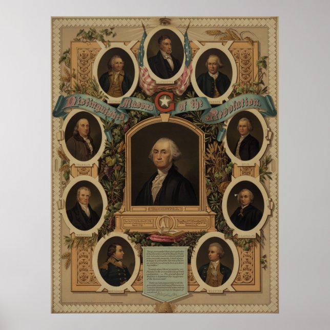 Distinguished Masons of the Revolution [?] Poster (Front)