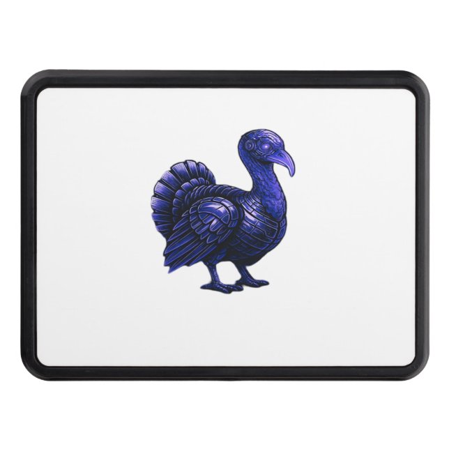 Distopian Turkey Thanksgiving Design Classic T-Shi Trailer Hitch Cover (Front)