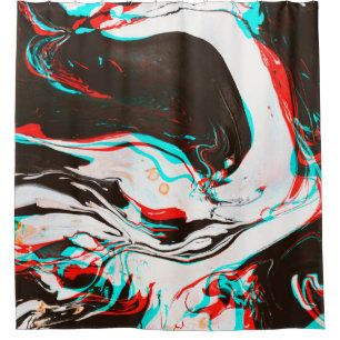 Distorted and glitched texture of marbled ink surf