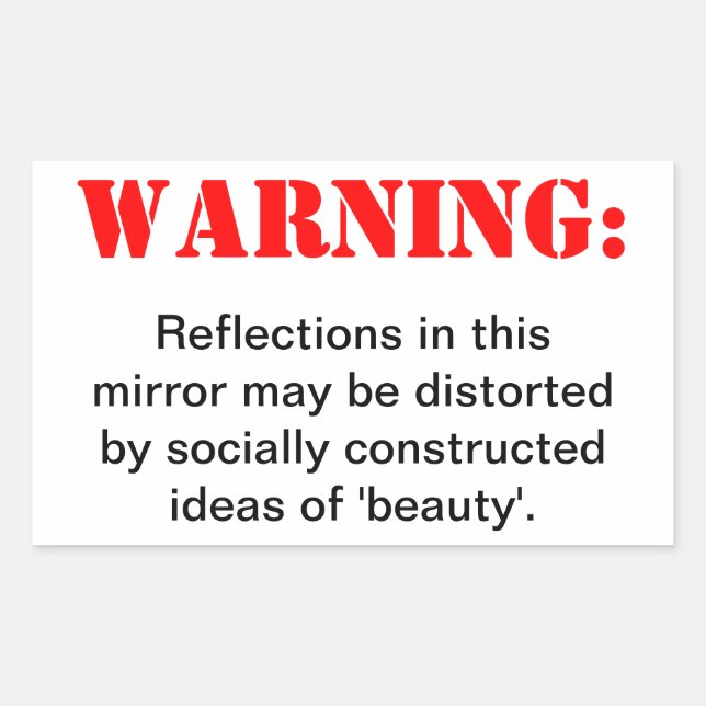 Distorted Beauty Sticker (Front)
