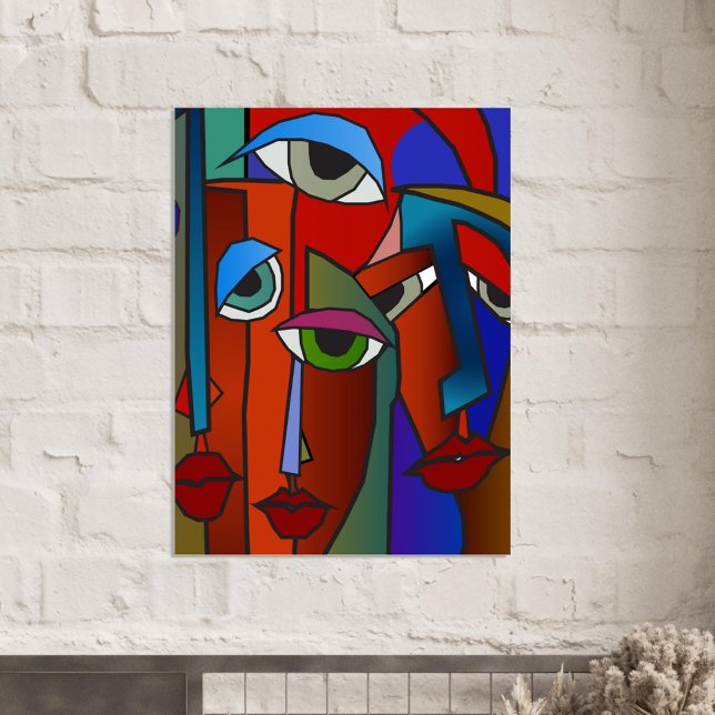 Distorted faces wall art (Creator Uploaded)