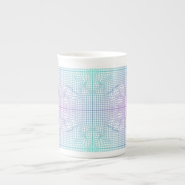 Distorted frame 01.w Lgrey BG Bone China Mug (Front)