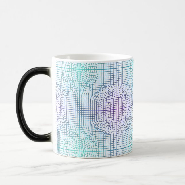 Distorted frame 01.w Lgrey BG Magic Mug (Left)