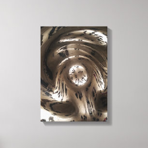 distorted people reflection canvas print