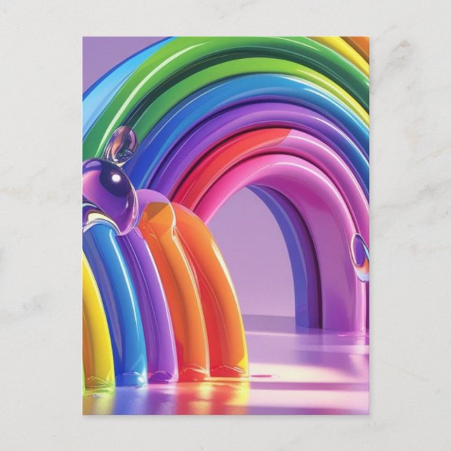 Distorted Rainbows Postcard (Front)