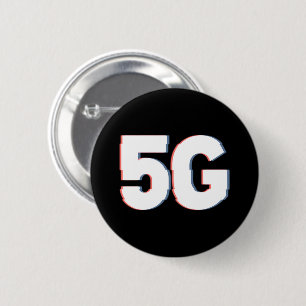 Distorted Reality Alert for 5G Danger 2 Inch Round Button