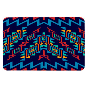 Distorted shapes abstract design magnet
