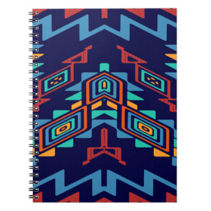 Distorted shapes abstract design notebook