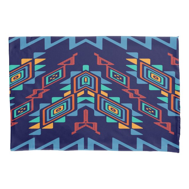 Distorted shapes abstract design pillowcase (Front)