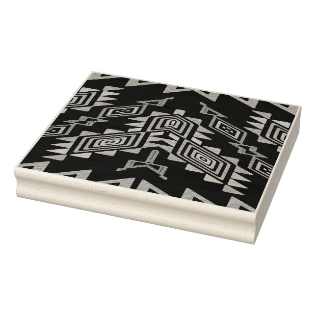 Distorted shapes abstract design rubber stamp (Stamp)