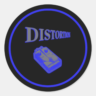 Distortion Diagonal  Classic Round Sticker