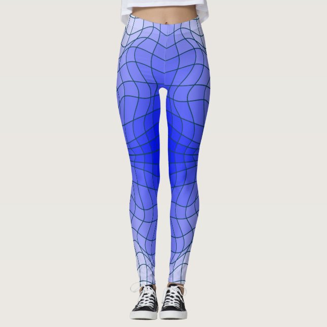 Distortion Wireframe.C01.GBluex4.NBG Leggings (Front)