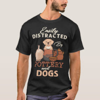 Distracted By Dogs Pottery Maker Support Ceramic A