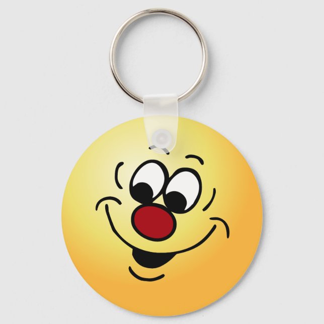 Distracted Face Grumpey Keychain (Front)
