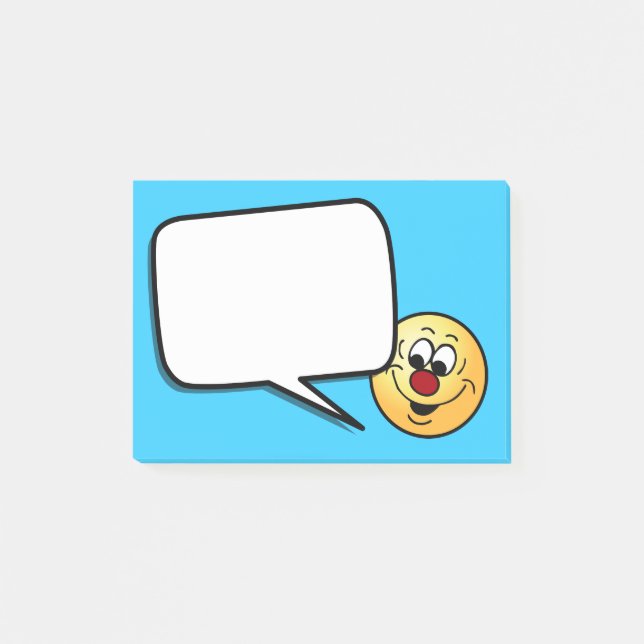 Distracted Face Grumpey Post-it Notes (Front)