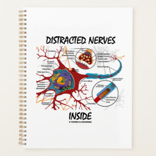 Distracted Nerves Inside Neuron Synapse Humour Planner