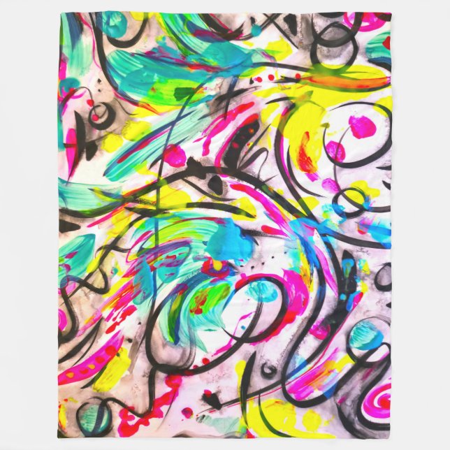 Distraction 3 fleece blanket (Front)