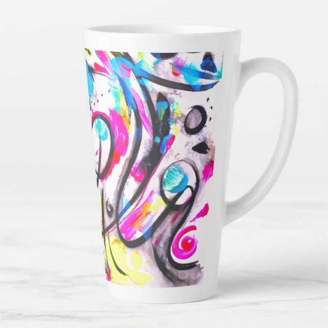 Distraction 3 latte mug (Right)
