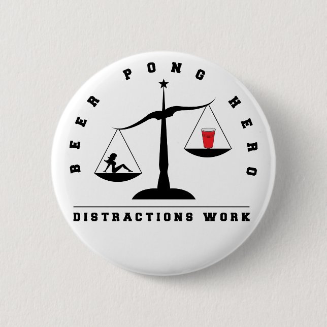 Distraction Beer Pong Button (Front)