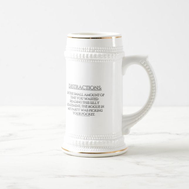 Distractions Beer Stein (Right)