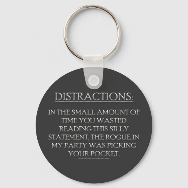 Distractions Keychain (Front)