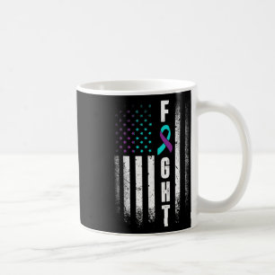 Distress American Flag Fight Suicide Prevention Aw Coffee Mug