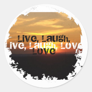 Distressed 2 Round Stickers