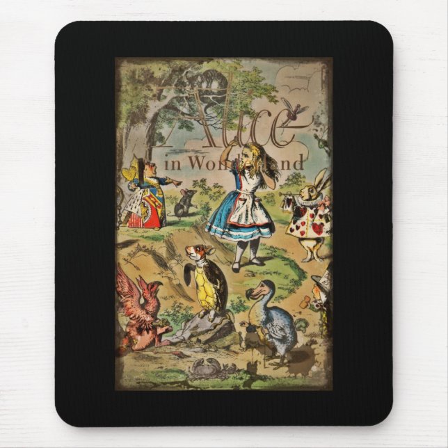 Distressed Alice and Friends Cover Mouse Pad (Front)