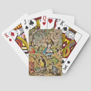 Distressed Alice and Friends Cover Playing Cards