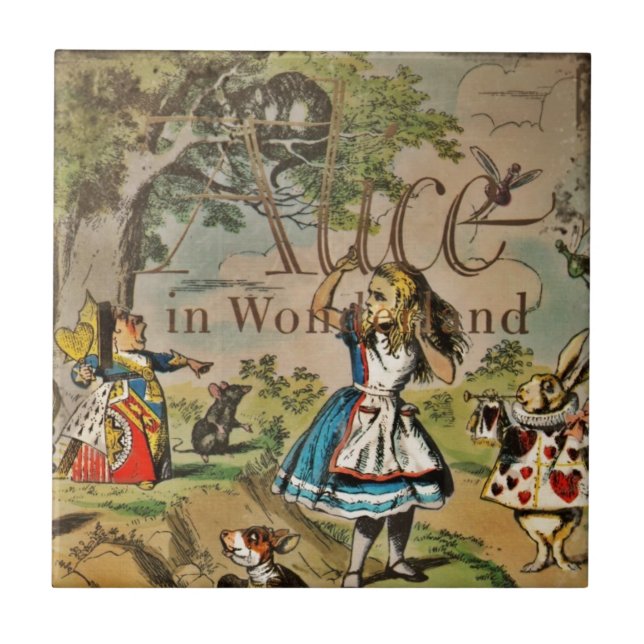 Distressed Alice and Friends Cover Tile (Front)