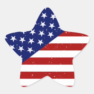 Distressed American Flag Sticker