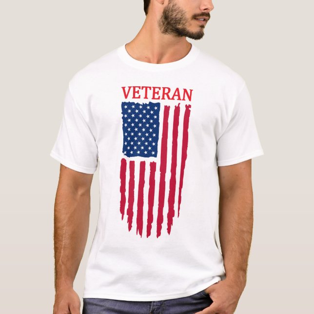 Distressed American Flag T-Shirt (Front)