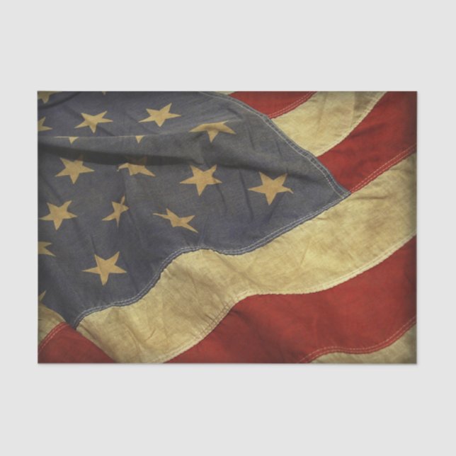 Distressed American Flag Tissue Paper (Front)