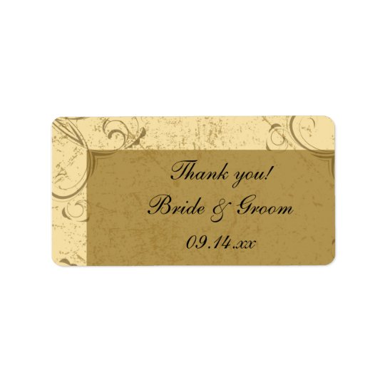 Distressed and Elegant Thank You Favour Tag