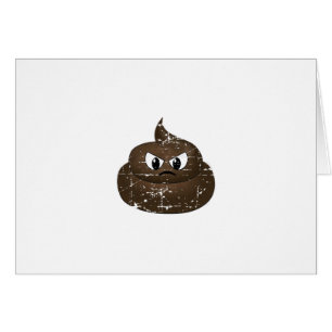 Distressed Angry Cartoon Poop