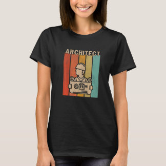 Distressed Architect Men Women Cute Architect Retr T-Shirt