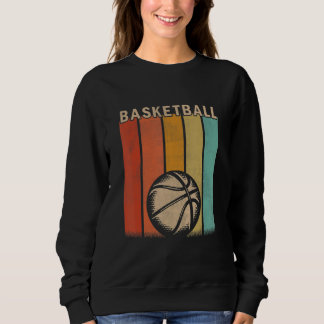 Distressed Basketball Men Women Cute Basketball R Sweatshirt