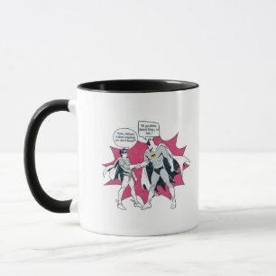 Distressed Batman And Robin Handshake Mug