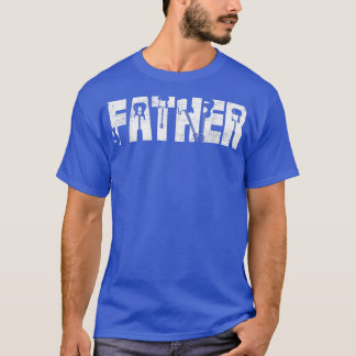Distressed Best Father Ever Guitar Lover Guitarist T-Shirt
