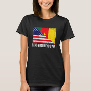 Distressed Best Girlfriend Ever American Cameroon T-Shirt
