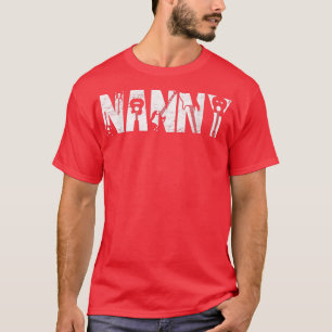 Distressed Best Nanny Ever Guitar Lover Guitarist  T-Shirt