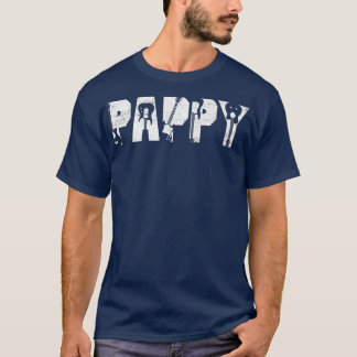 Distressed Best Pappy Ever Guitar Lover Guitarist2 T-Shirt