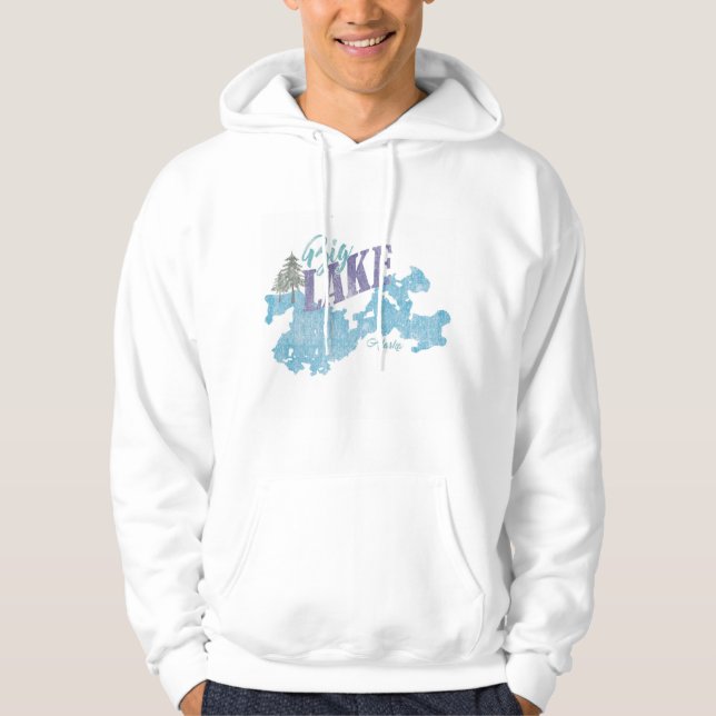 Distressed Big Lake Alaska Sweatshirt or Tshirt (Front)