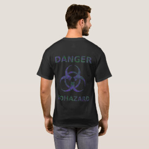 Distressed Biohazard Warning Hoodie (purple) T-Shirt