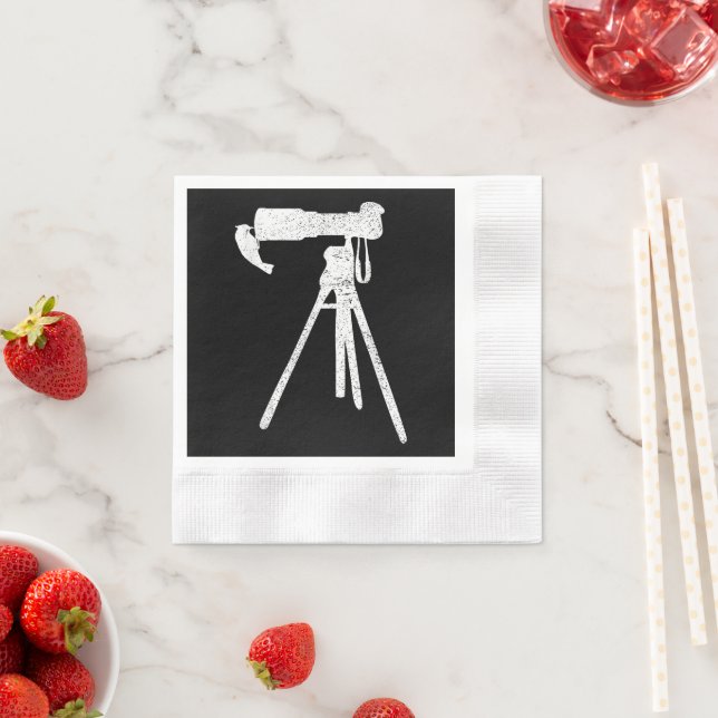 Distressed Bird Photographer Wildlife Print Napkin (Insitu)