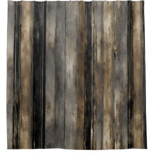 Distressed Black Gold and Grey Stripe