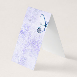 Distressed Blue Butterfly Earring Display Cards