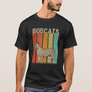 Distressed Bobcats   Men Women Kid Cute Bobcats Re T-Shirt