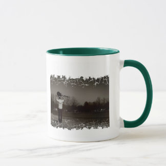 Distressed Border 2-sided Ringer Mug