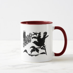 Distressed Border - 2-sided Ringer Mug
